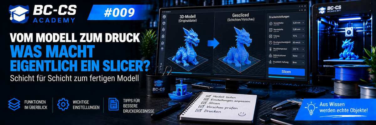BC-CS Academy #009 – Vom Modell zum Druck: Was macht eigentlich ein Slicer?